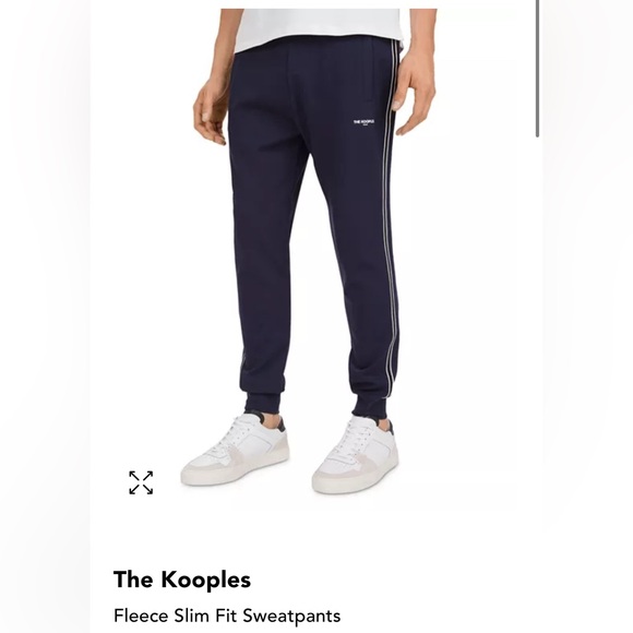 The Kooples - Navy Track Side Stripe Sweatpants Men Size Small - Picture 1 of 10